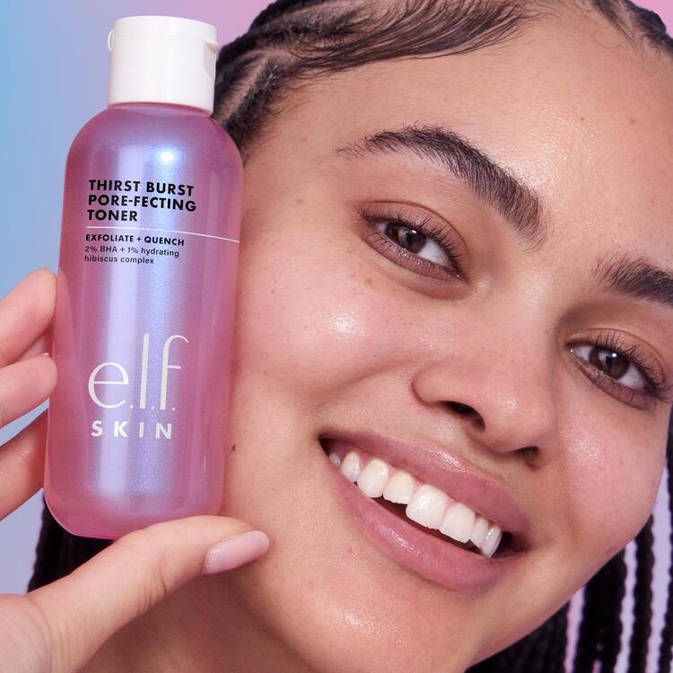 E.L.F. SKIN THIRST BURST PORE-FECTING TONER (T&Oacute;NER EXFOLIANTE E HIDRATANTE)